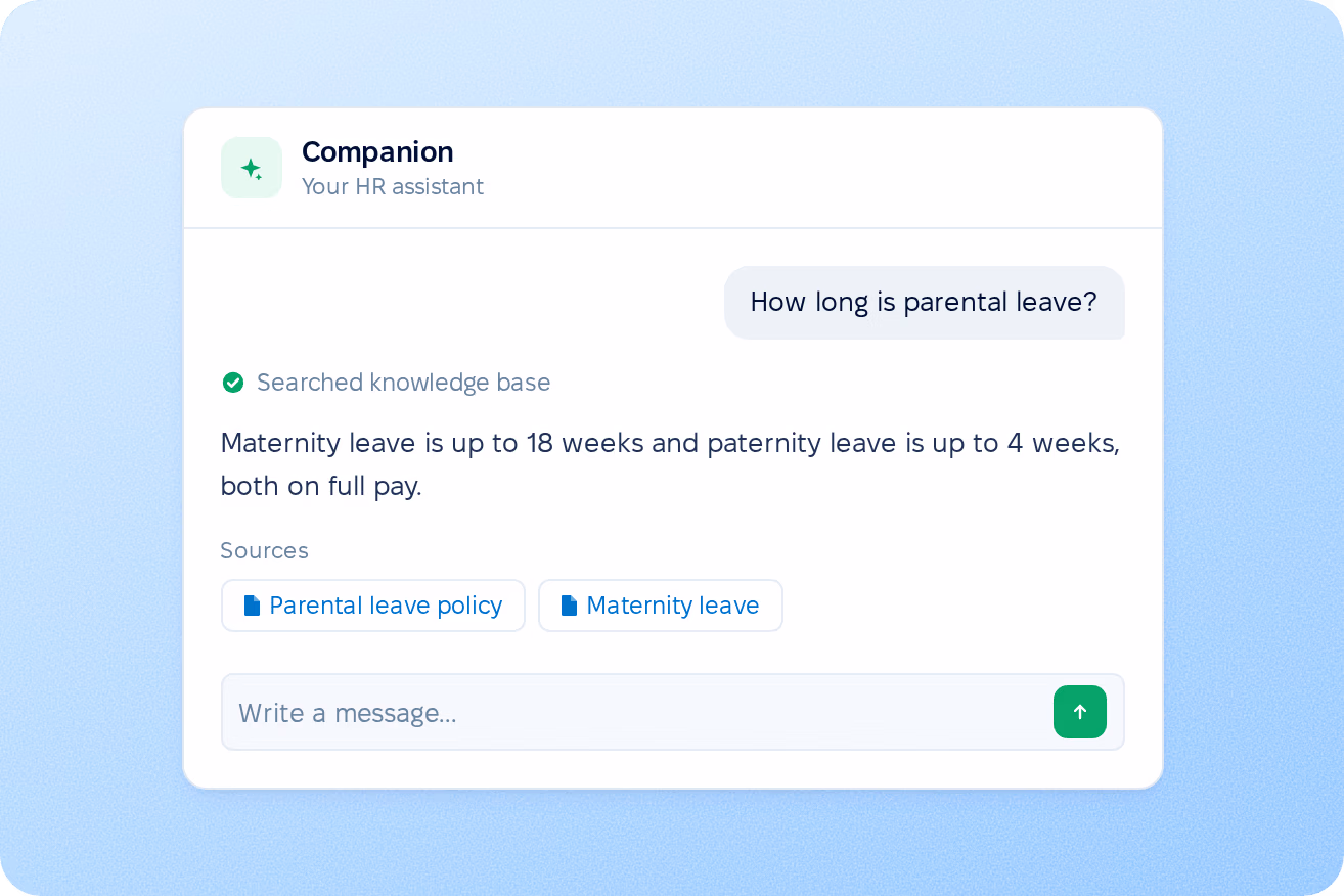 Answers from AI Companion