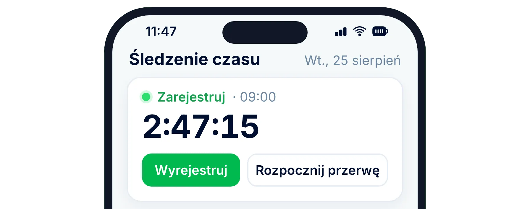 Dla pracowników: jedna karta czasu w miesiącu