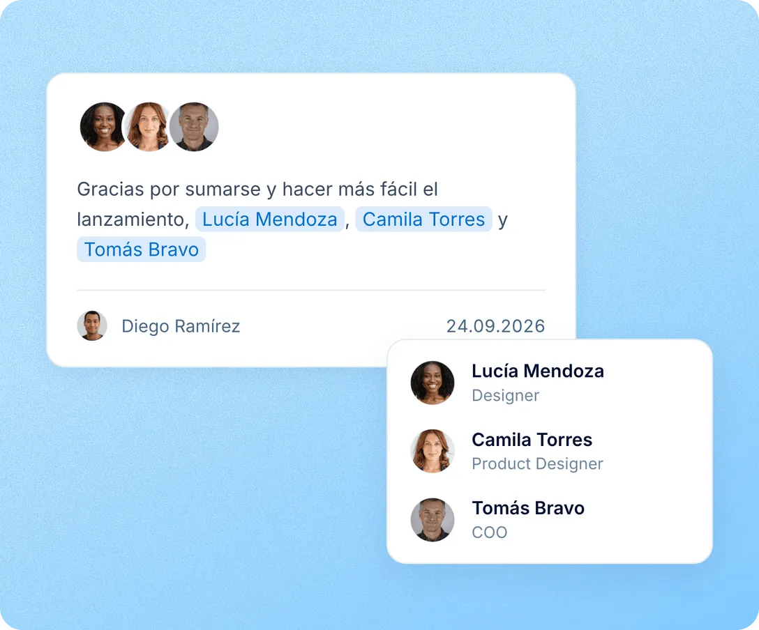 Reconocimiento entre colegas en pocos clics