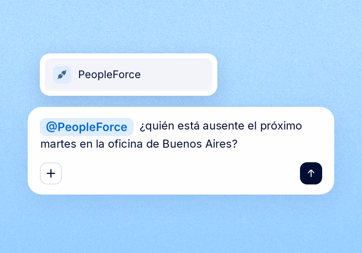 Paso 4: Pregunta con @PeopleForce