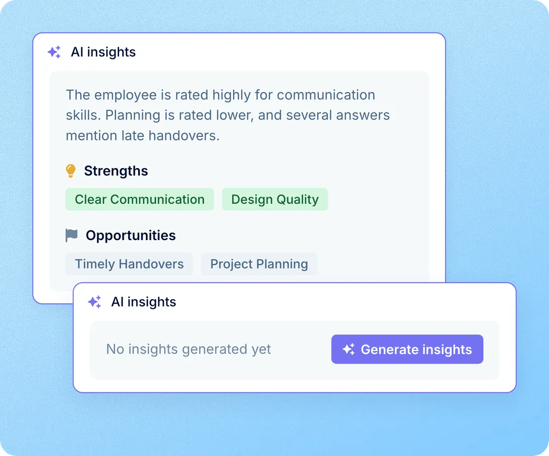 Get the gist of a review before you read every answer