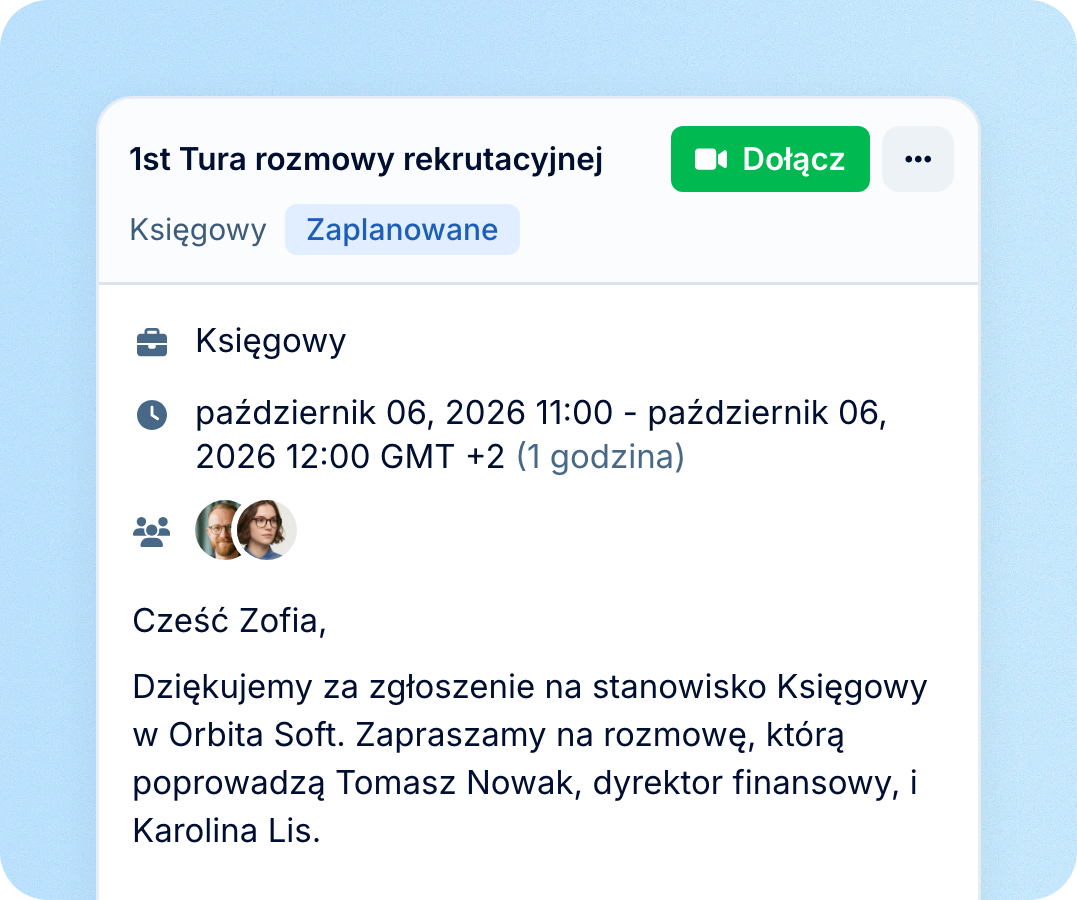 Zaproszenia wysłane, wydarzenia utworzone