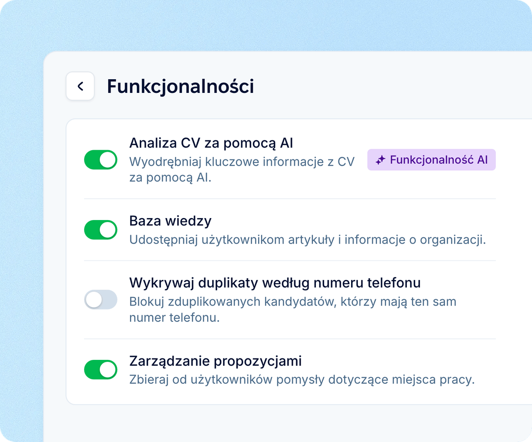 Uzupełnia profil, a decyzje zostawia rekruterom