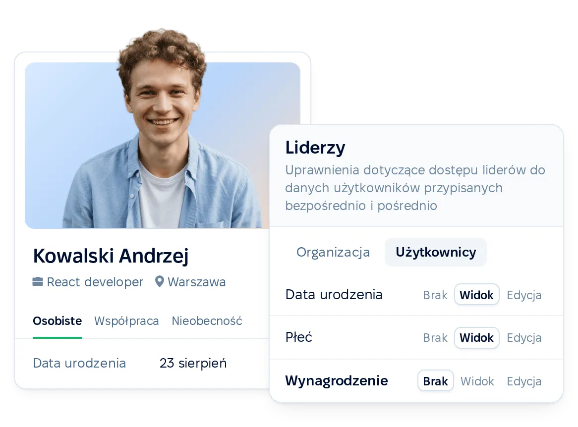 Bezpieczeństwo danych HR z regułami dostępu aż do każdego pola pracownika