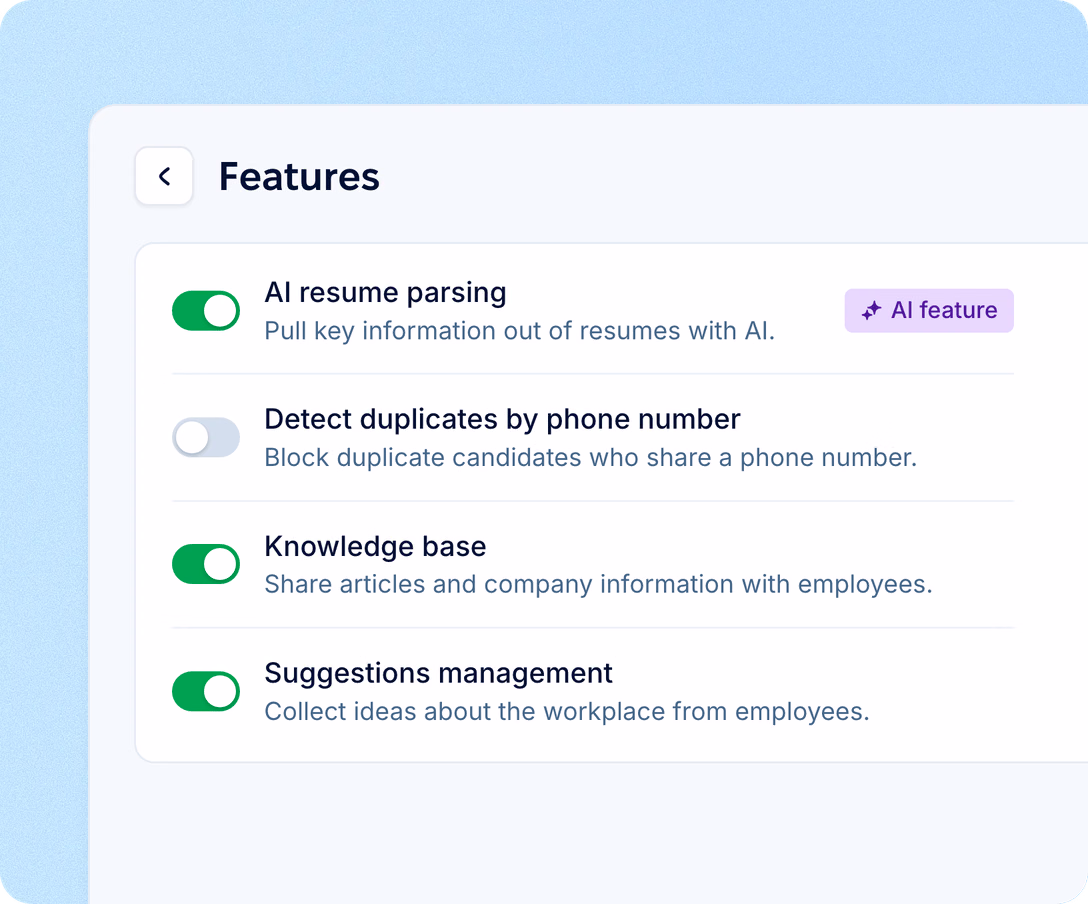 It fills in the profile and leaves decisions to your recruiters