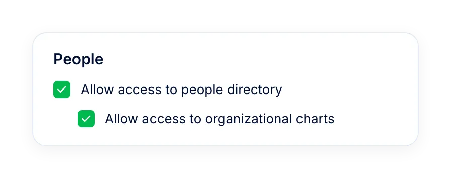 For admins: access by role