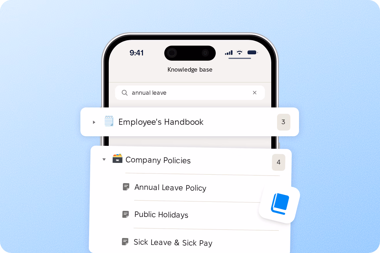 Knowledge base on mobile