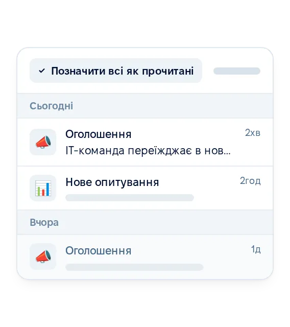 Сповіщення в застосунку та push