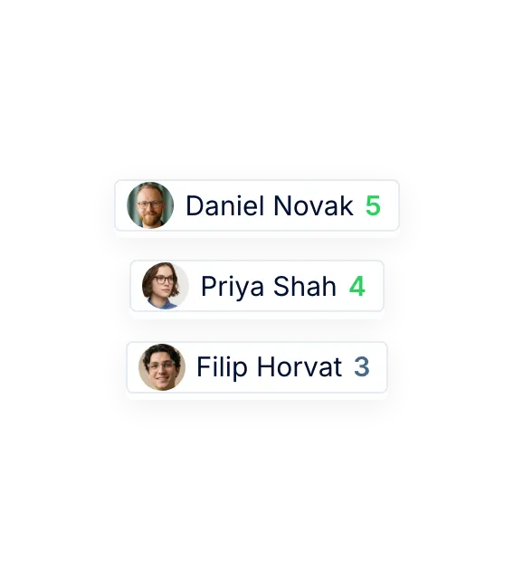 For hiring managers: a shortlist with numbers
