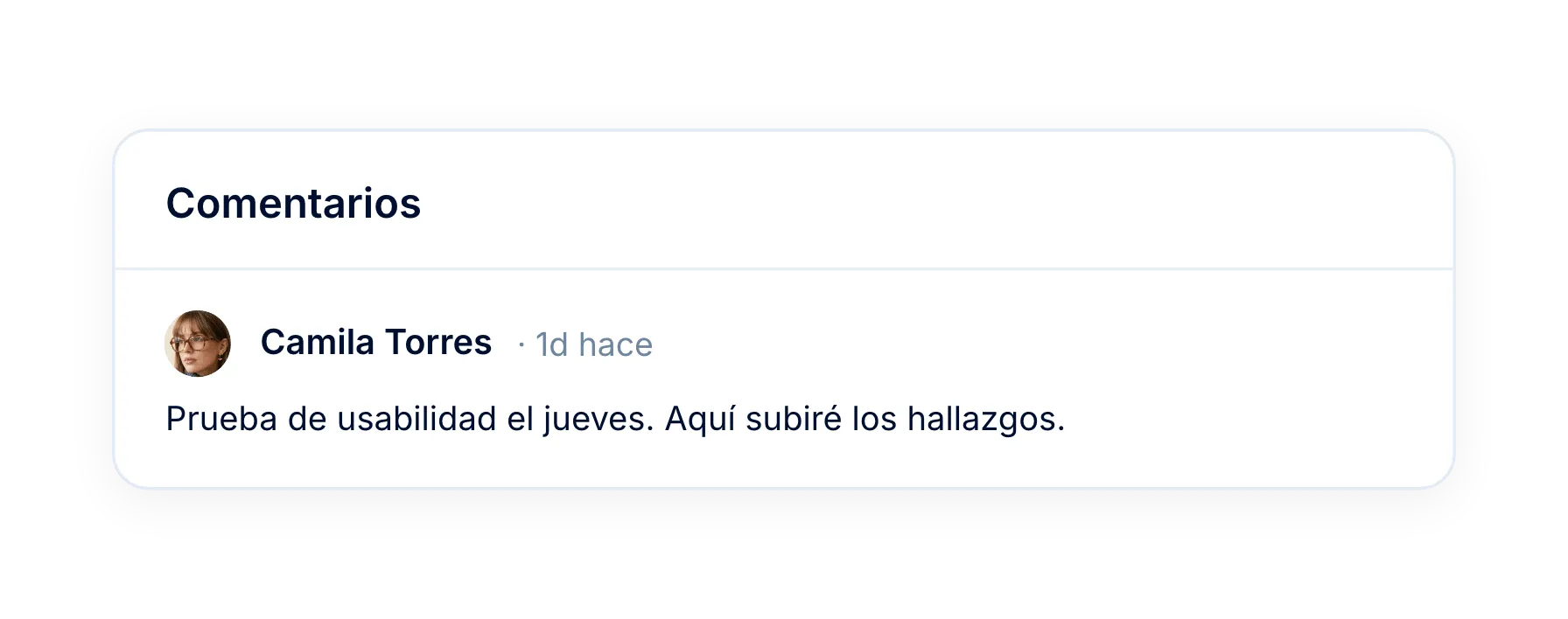 Los comentarios se quedan en el plan