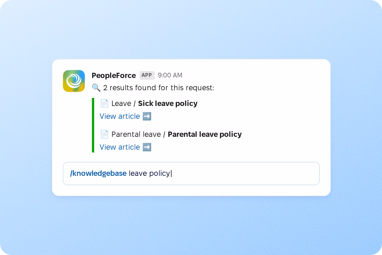 Slack command
