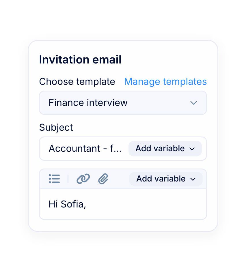 For candidates: a clear invitation