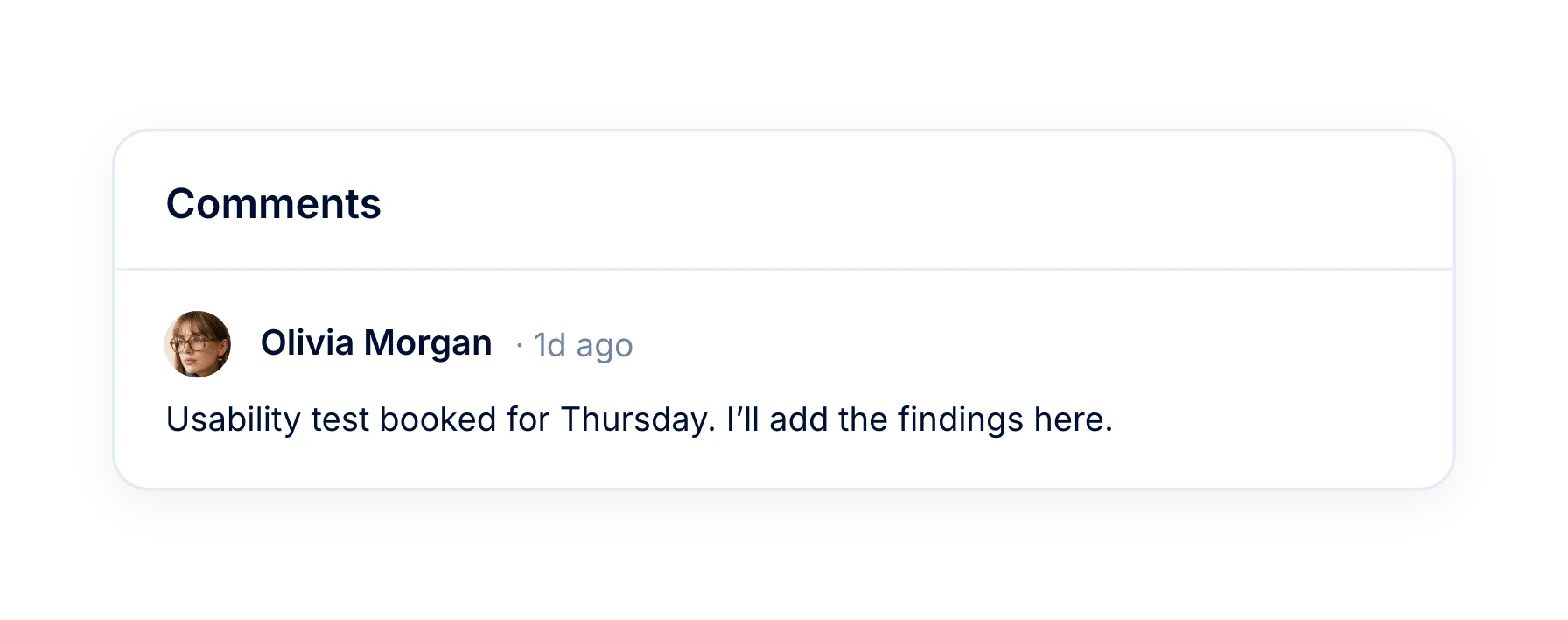 Comments stay with the plan