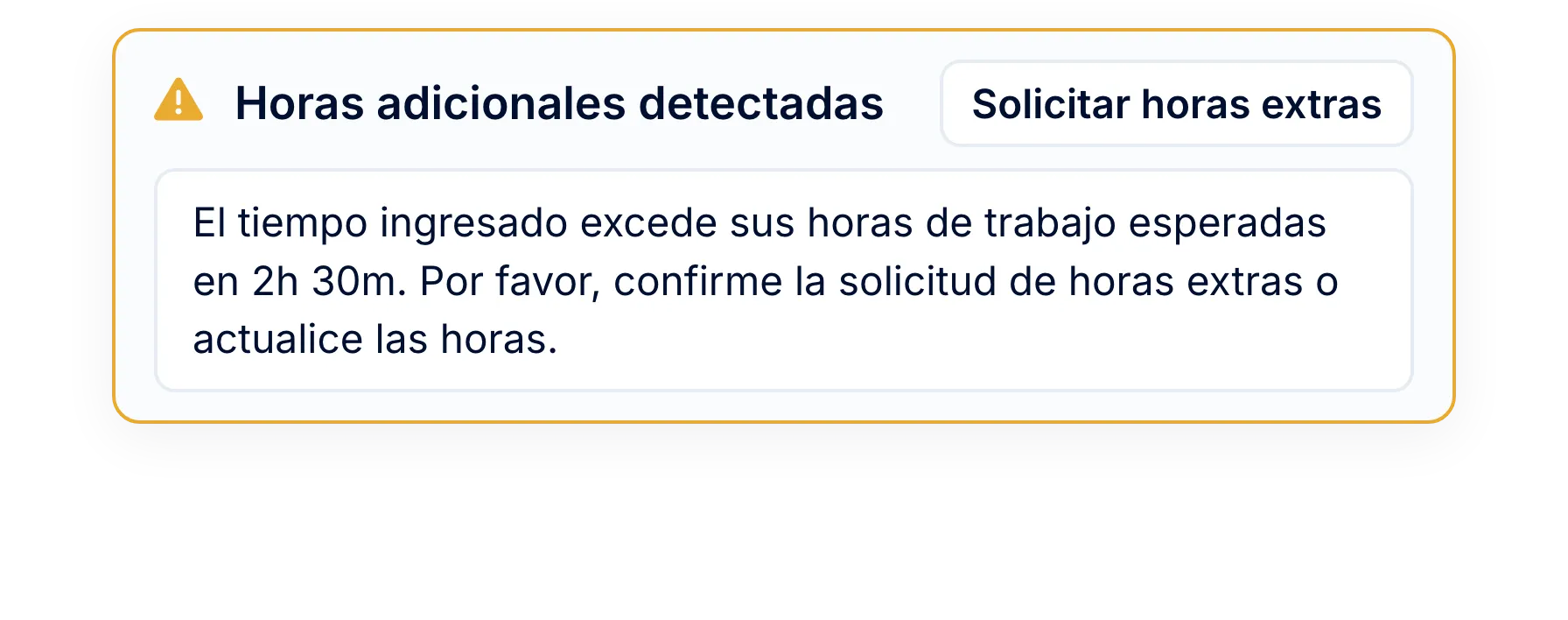 Para empleados: solicitudes desde la hoja de horas