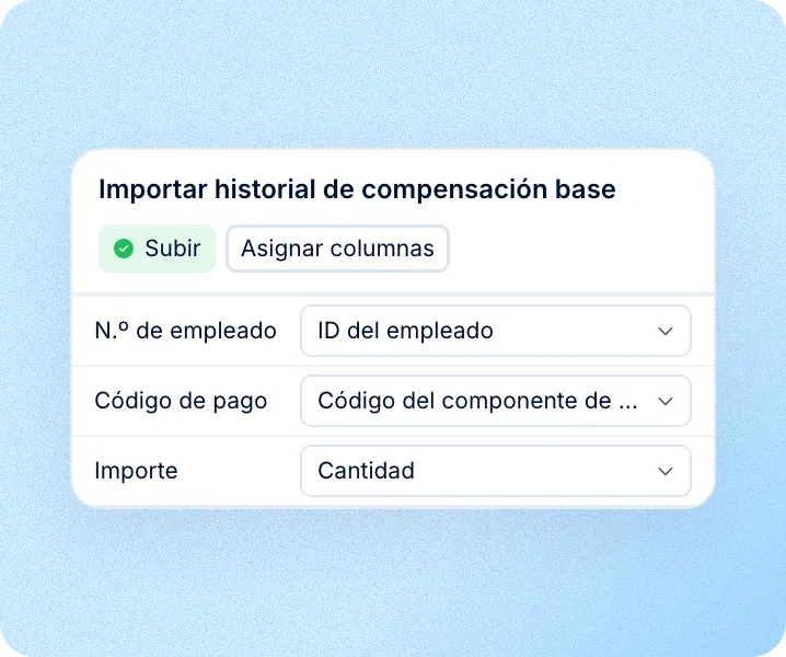 Importación del historial