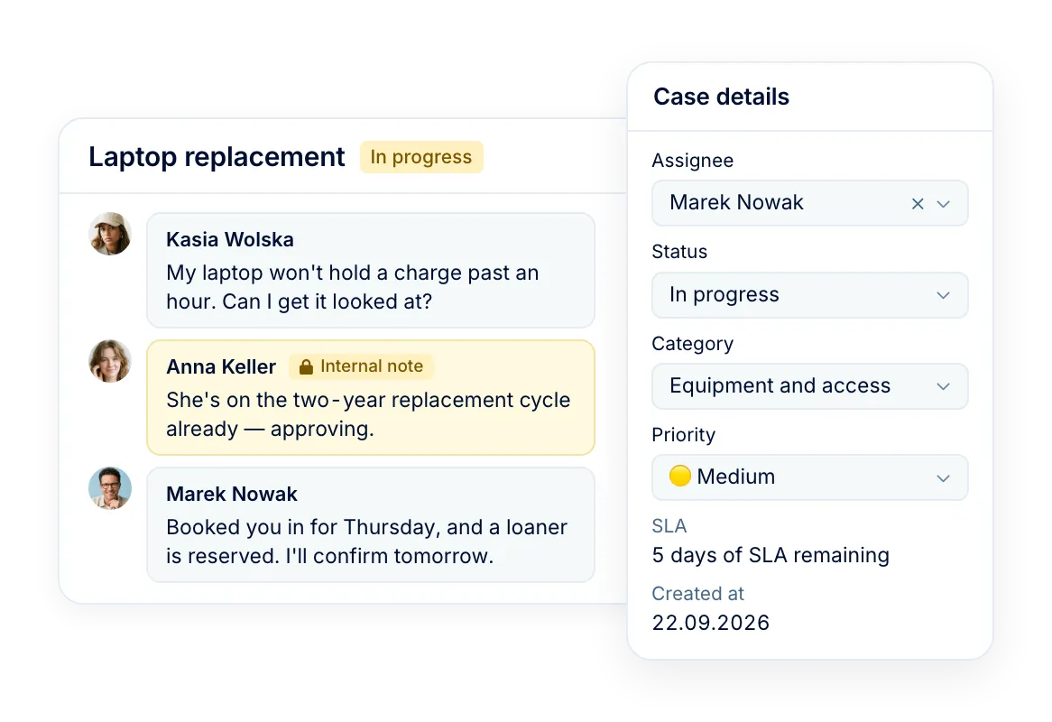 HR helpdesk with one owner for every question