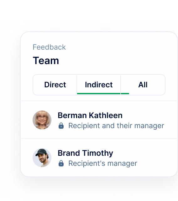 See the feedback about your whole team