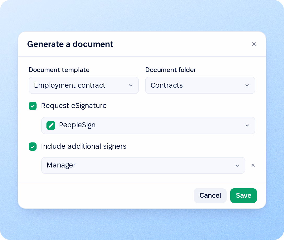 Document automation in workflows and hiring