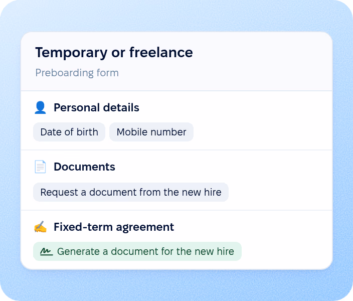 Temporary or freelance