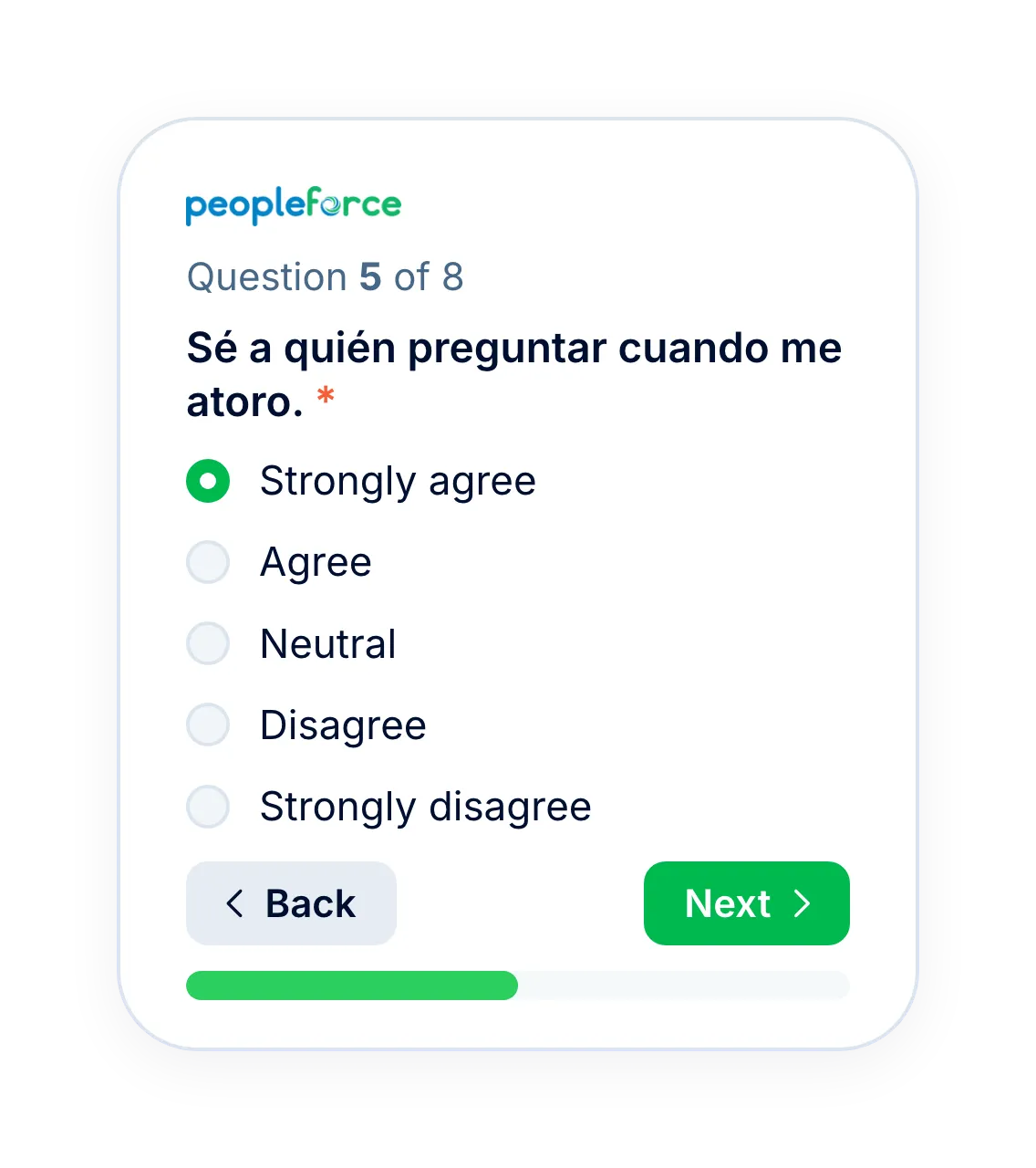 Pantallas en su idioma