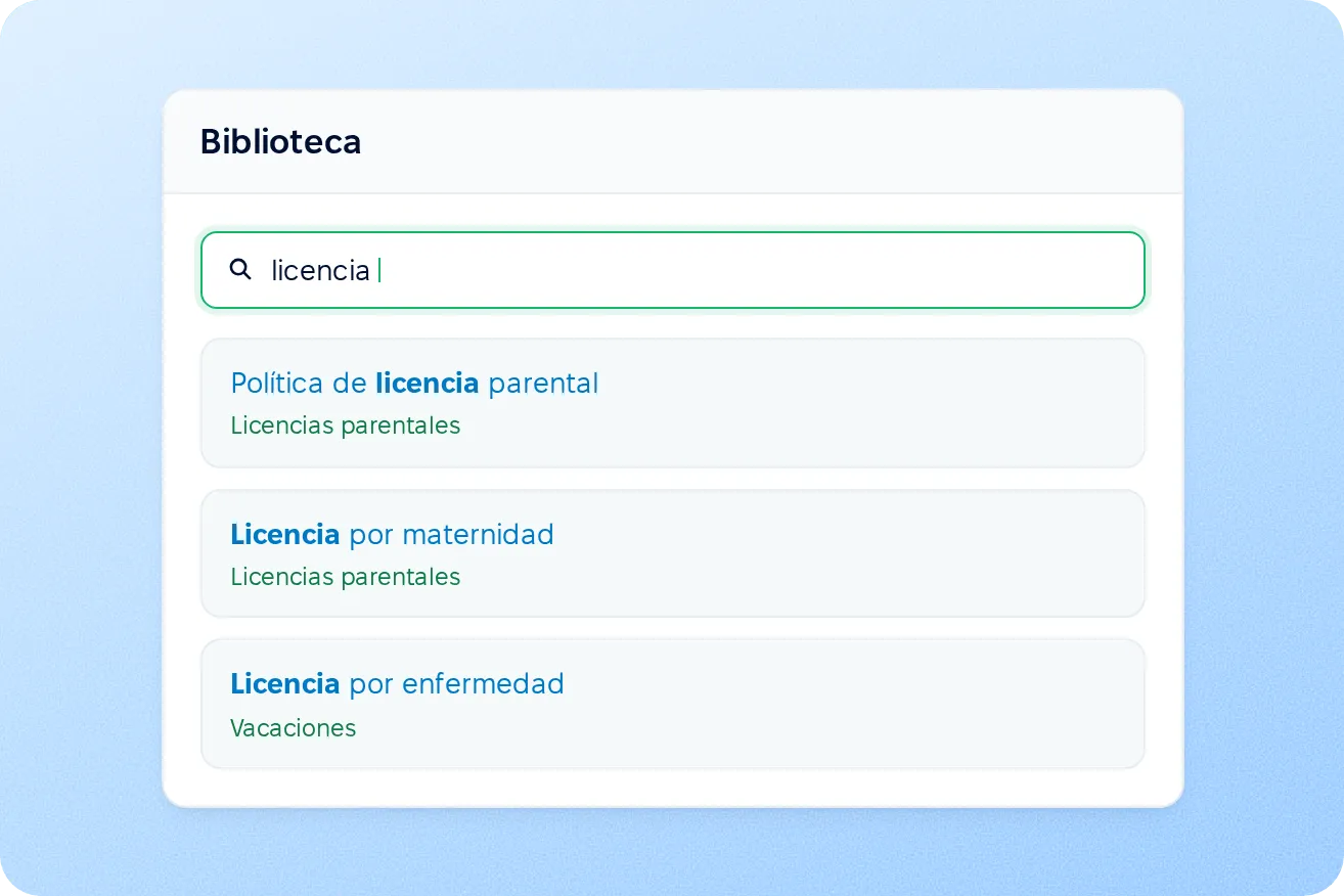 Búsqueda en la base de conocimientos
