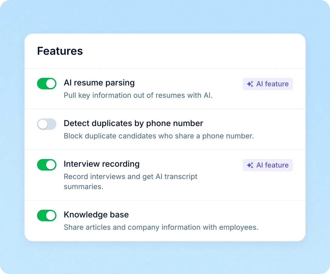 One company-wide switch, for Meet and Teams interviews