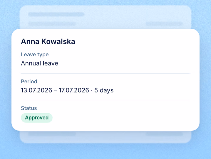 Leave requests reviewed in PeopleForce