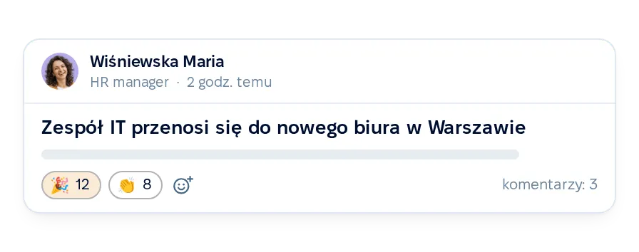 Kanał aktualności firmy