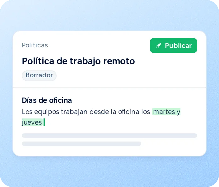 Actualiza la política