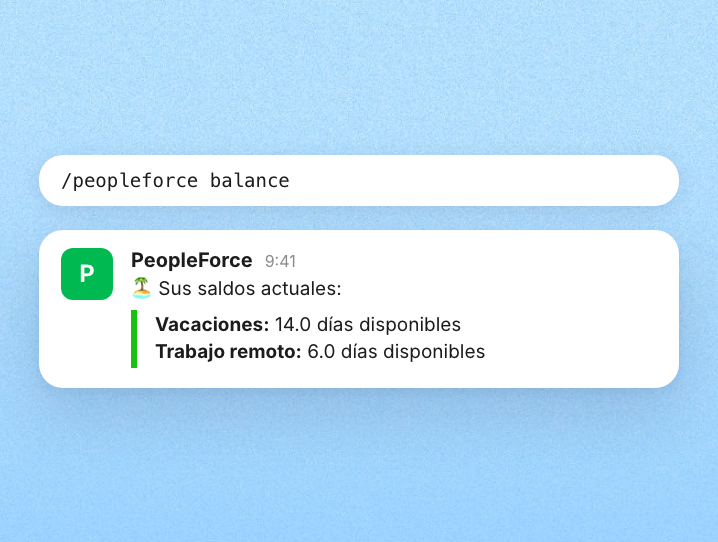 Respuestas rápidas con /peopleforce