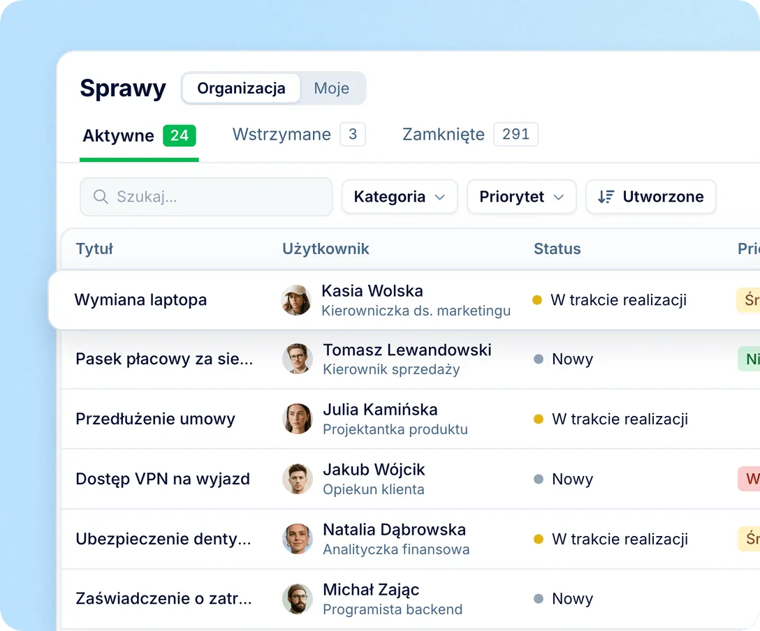 Zapis, który zostaje po odpowiedzi