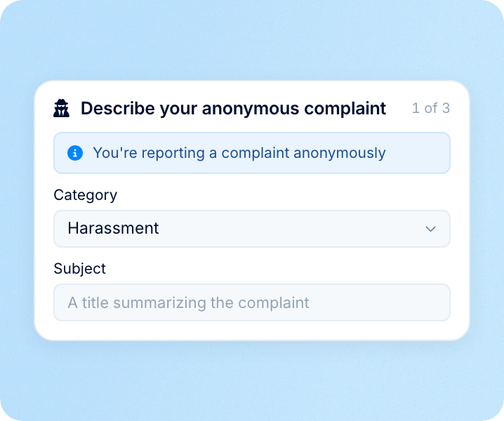 Safe Speak, anonymous, no account