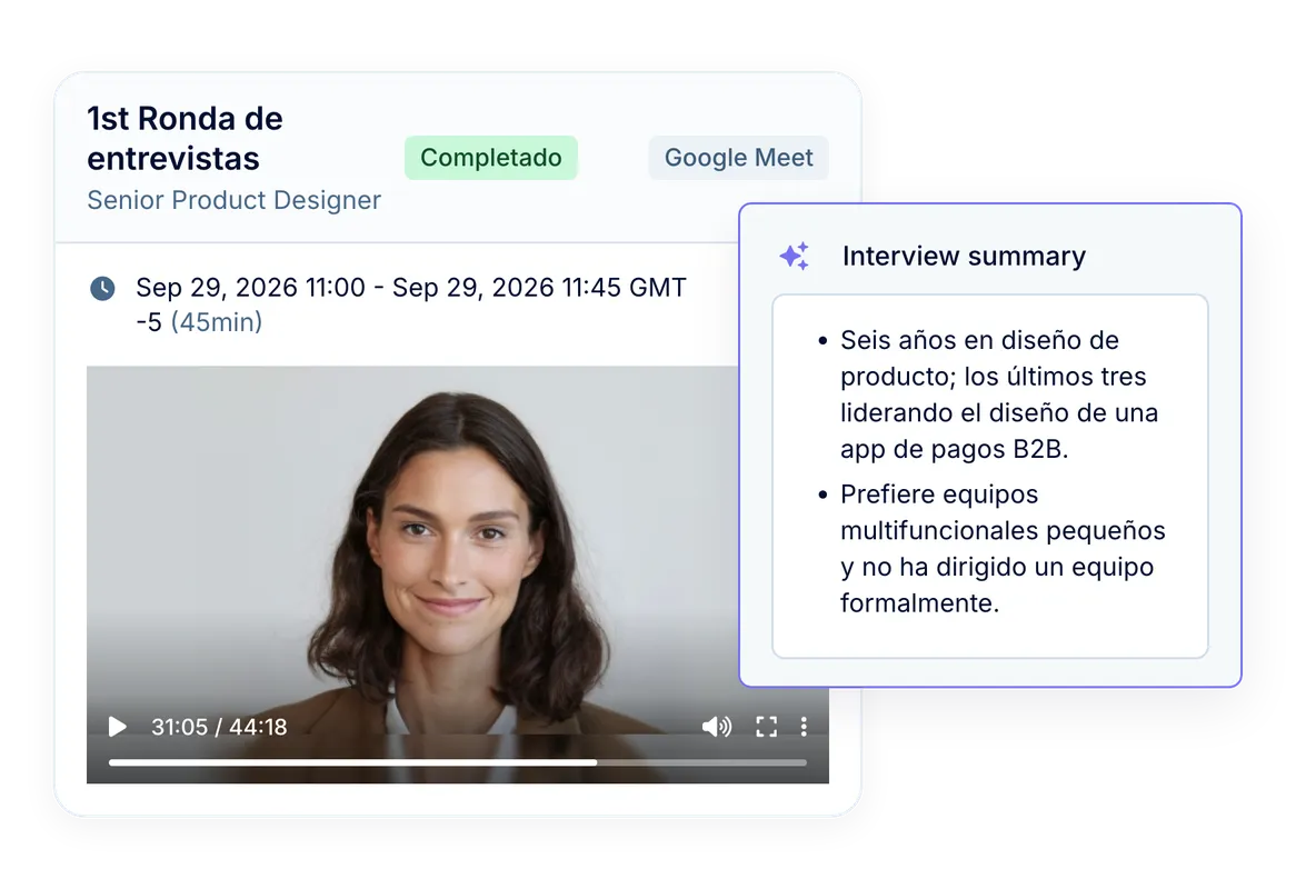 Notas con IA para tus entrevistas en Google Meet y Microsoft Teams