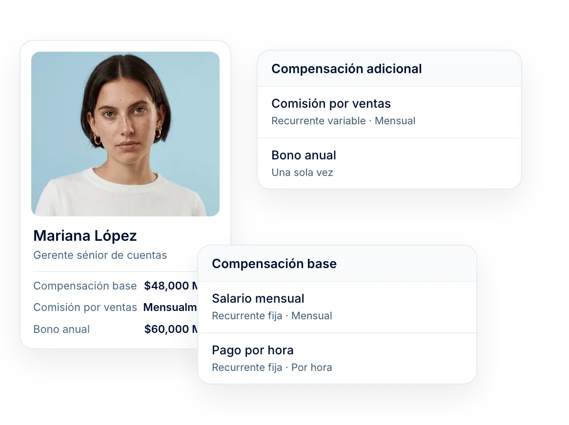 Gestión de compensaciones basada en tus propios tipos de pago