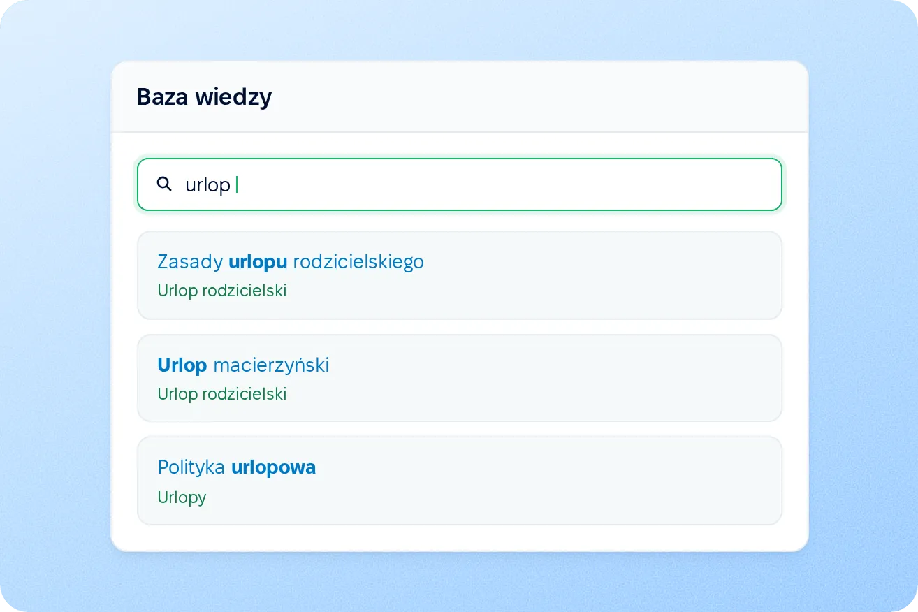 Wyszukiwanie w bazie wiedzy