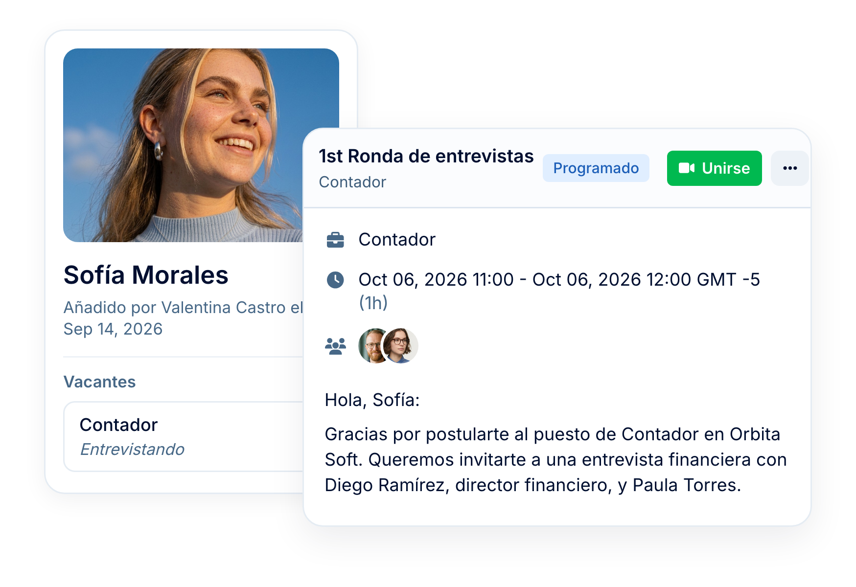 Programa entrevistas sin idas y vueltas de correos