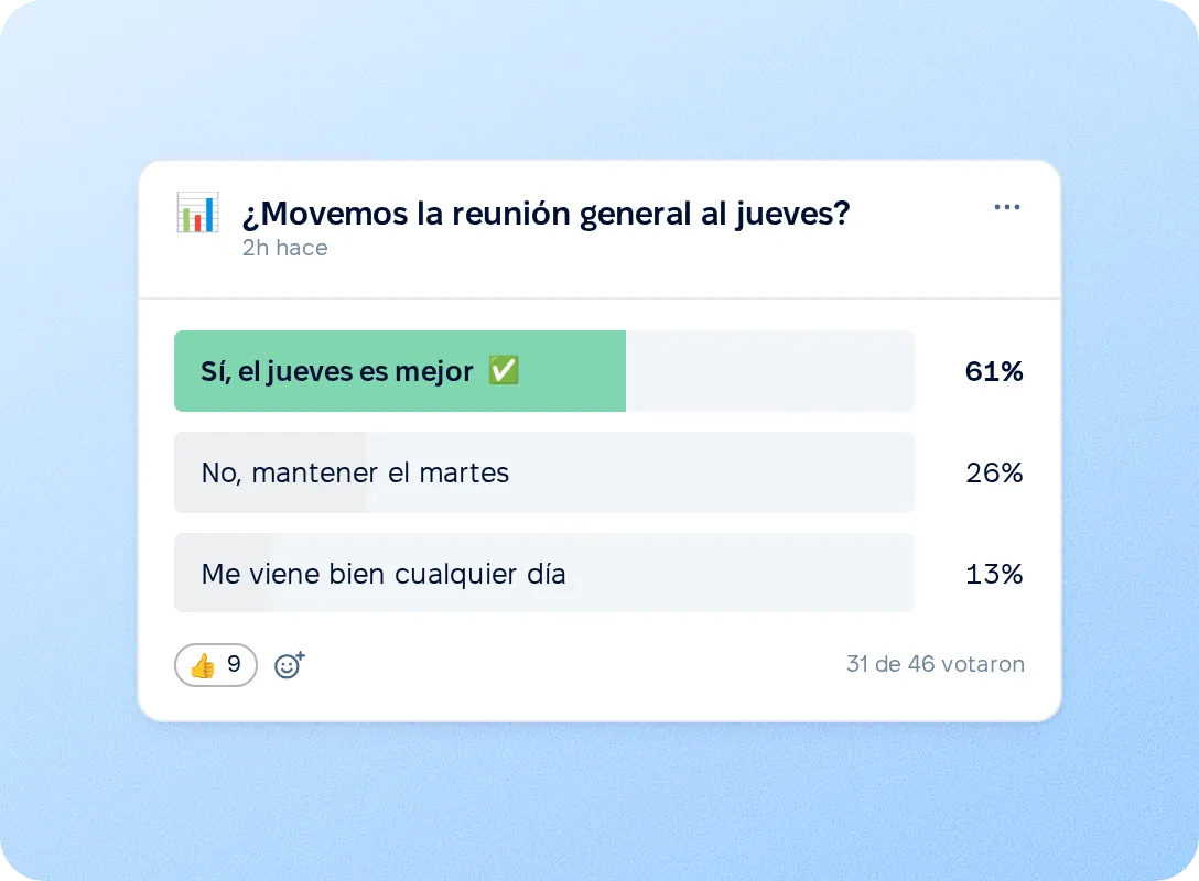 Preguntas rápidas a toda la empresa
