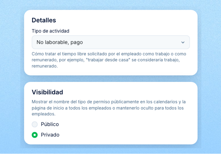 Ausencias aprobadas en el calendario de quien se ausenta