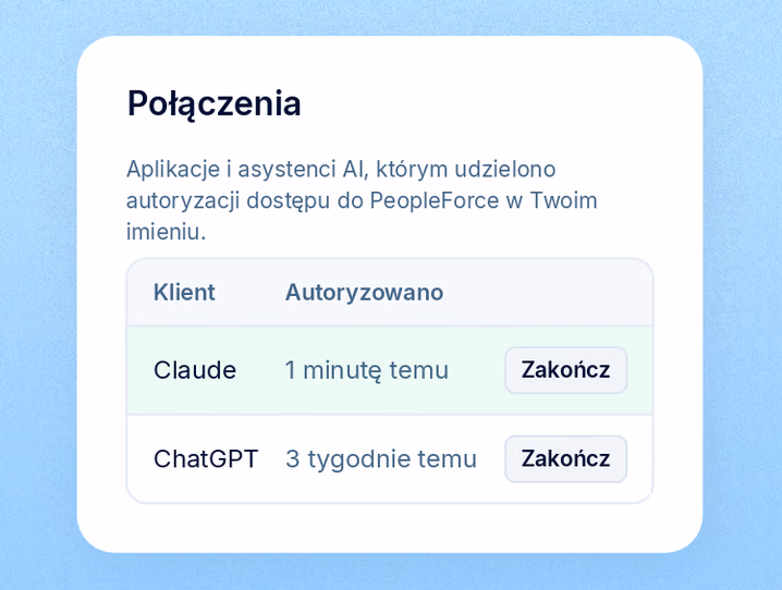 Krok 2: Zaloguj się do PeopleForce i zatwierdź