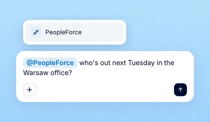 Step 4: Ask with @PeopleForce