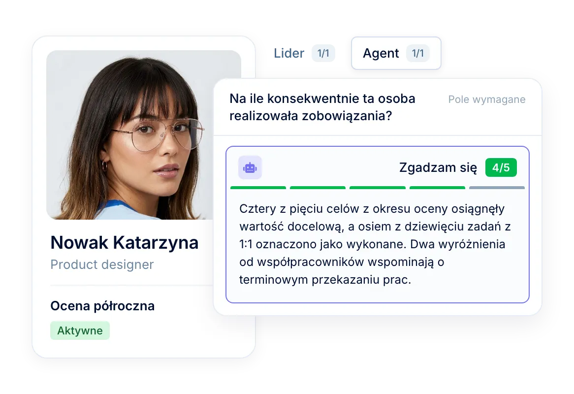Agent oceniający: AI do ocen okresowych