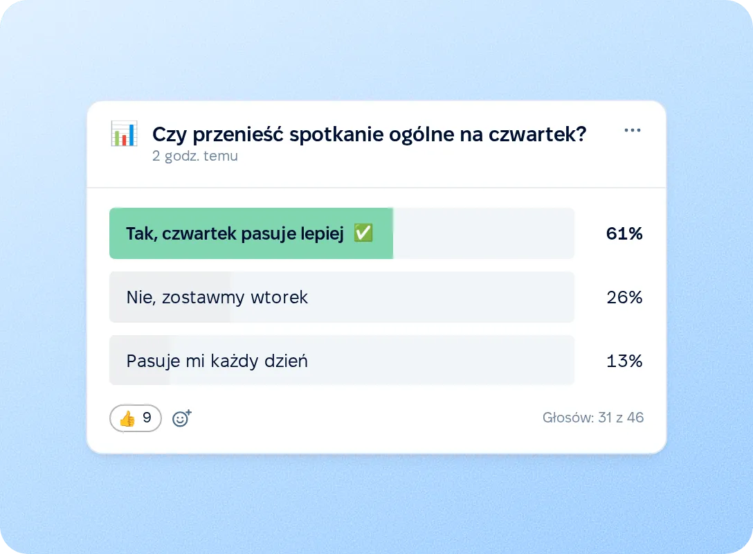 Szybkie pytania do całej firmy
