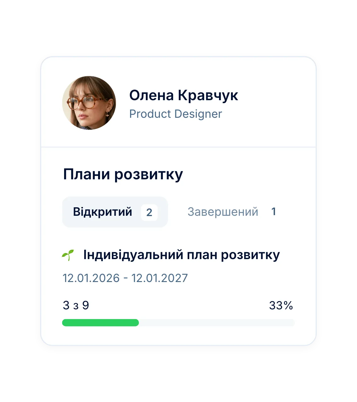 У профілі співробітника