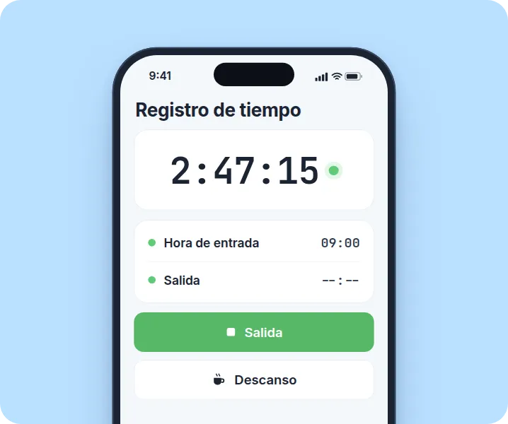 Horas durante el mes