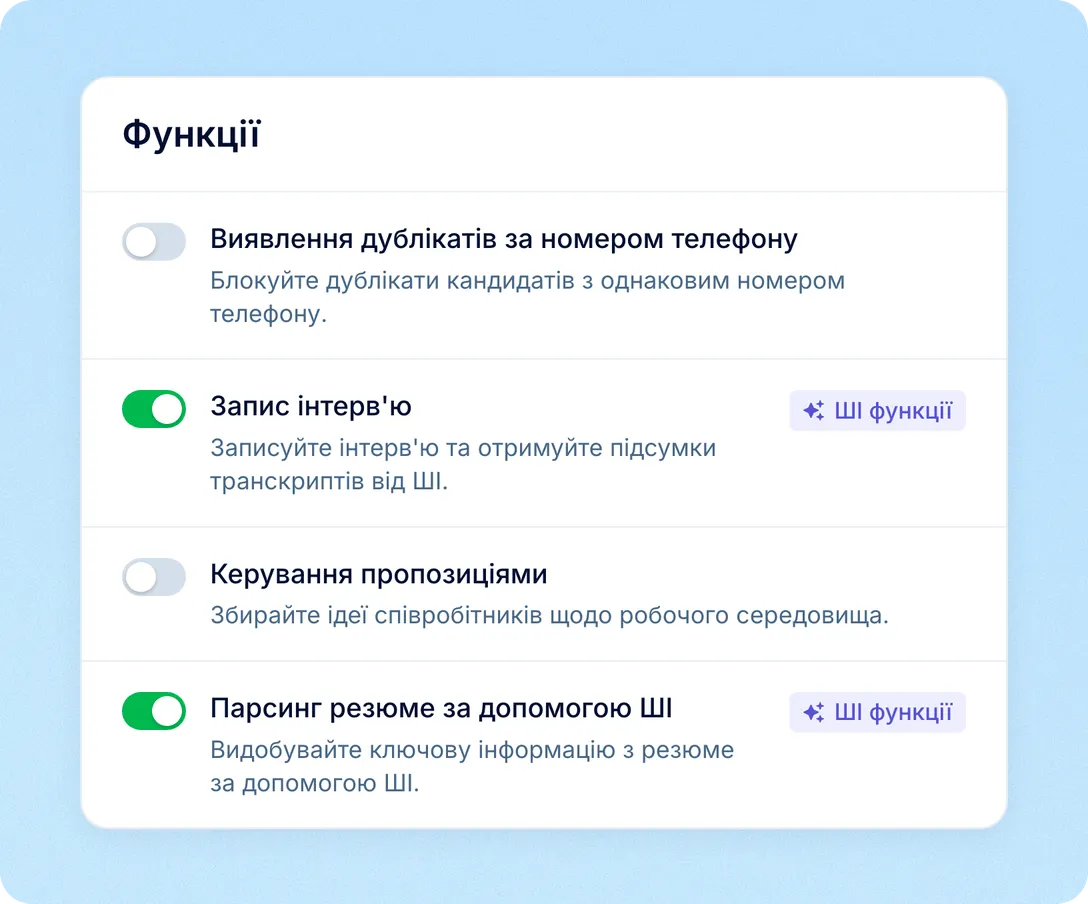 Один перемикач на всю компанію для співбесід у Meet і Teams