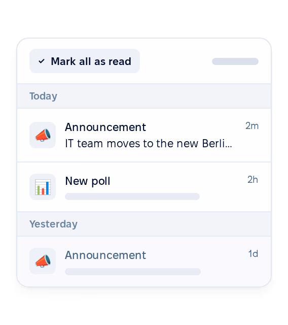 In-app and mobile push