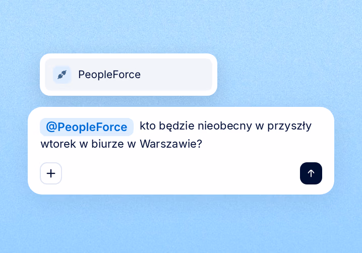 Krok 4: Zapytaj przez @PeopleForce