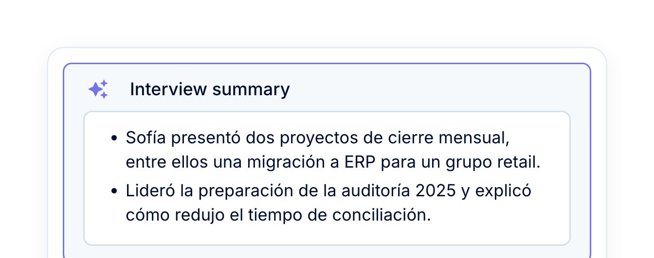 Para líderes de contratación: llamadas para ponerse al día