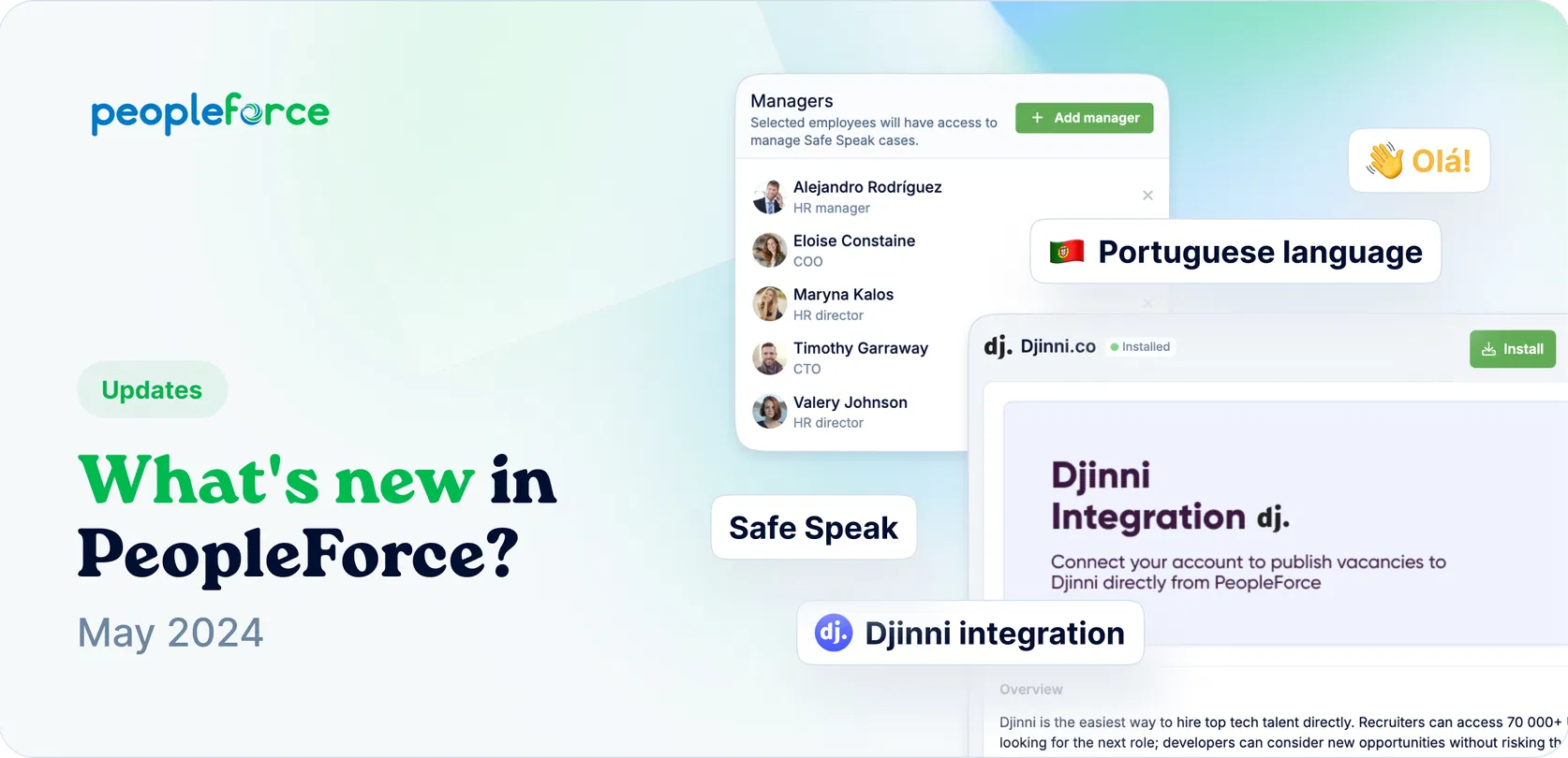 Introducing Djinni integration – and other system improvements