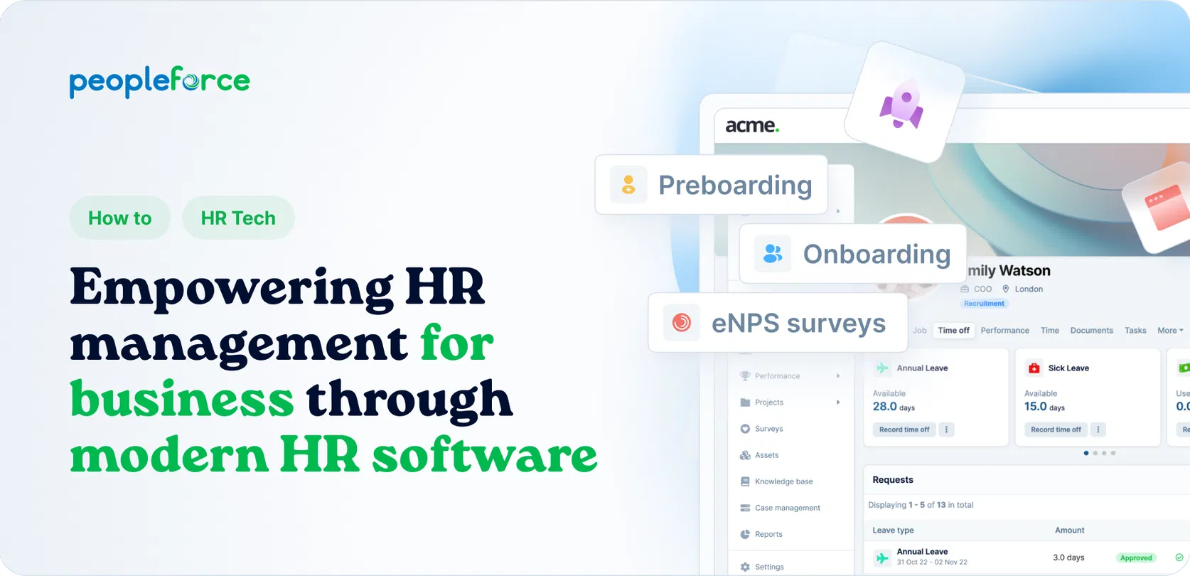 Empowering HR management for business through modern HR software